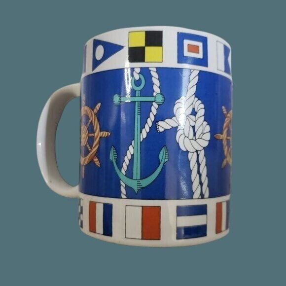 Otagiri USA Advantage Collection Stanley Papel Nautical Theme 10 oz Coffee Mug - Picture 3 of 10
